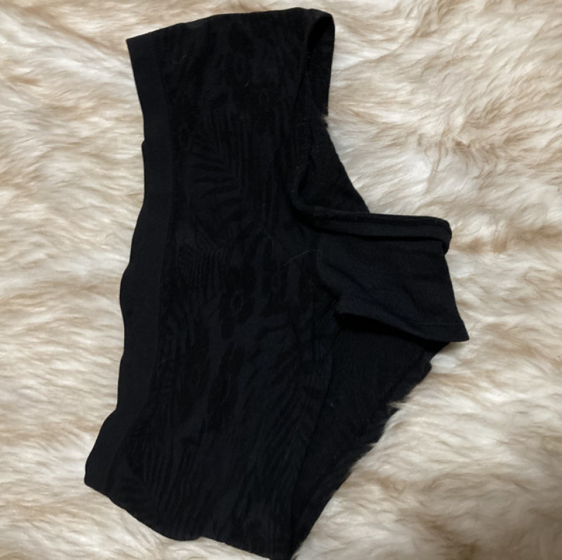 Black workout panties