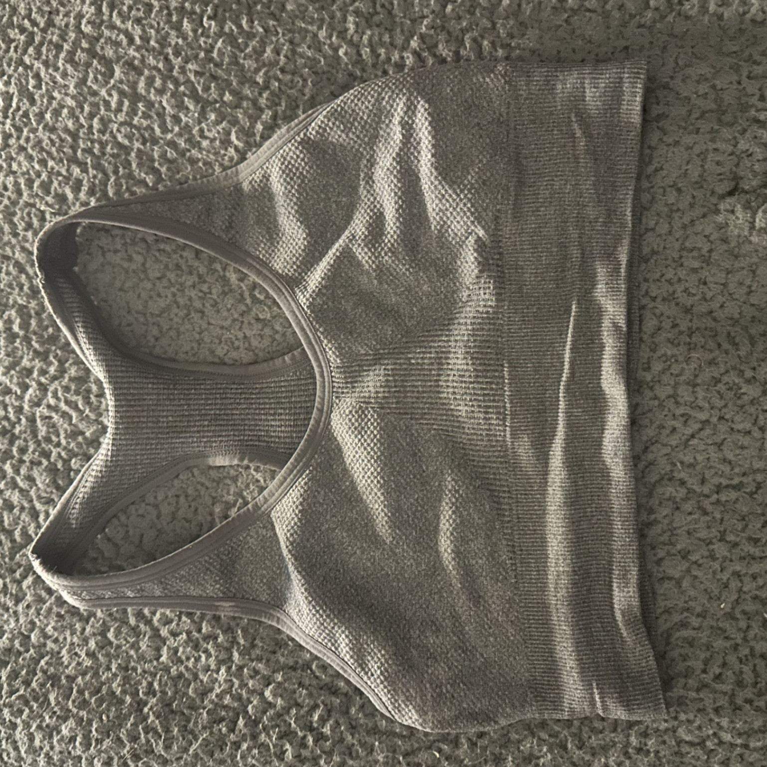 Old worn and unwashed sports bra