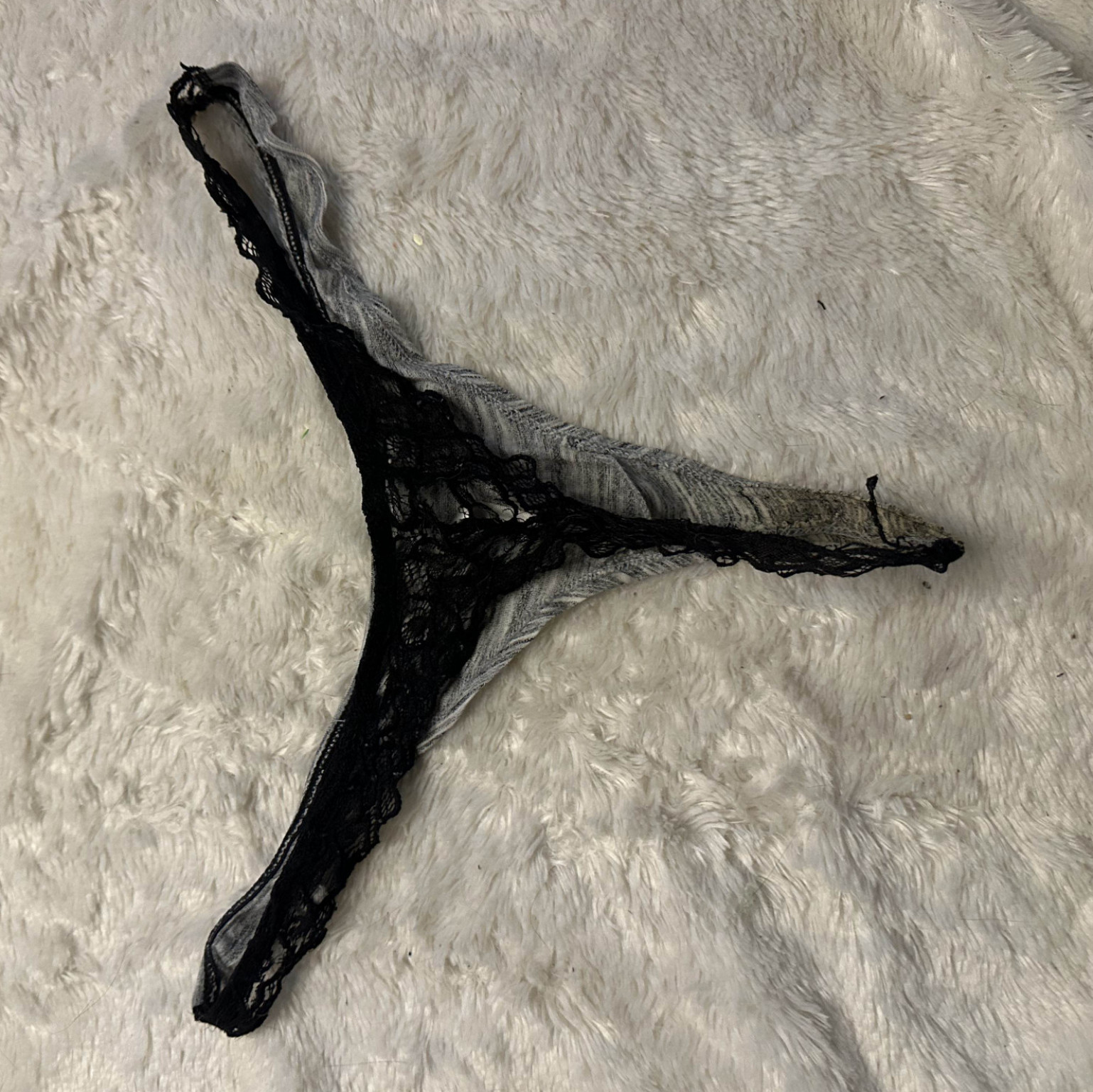 Old smelly worn thong