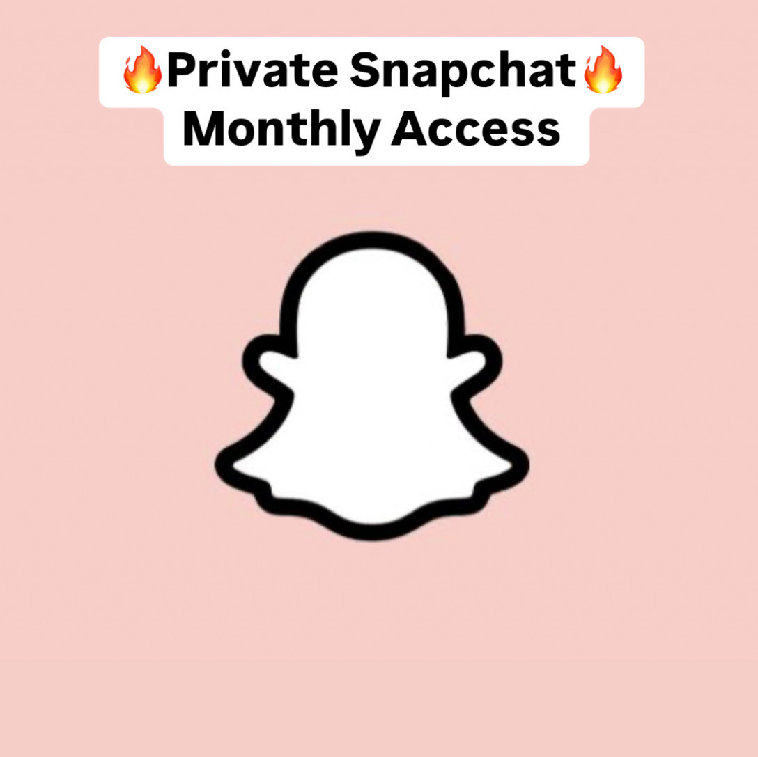 One month access to my private spicy Snapchat!