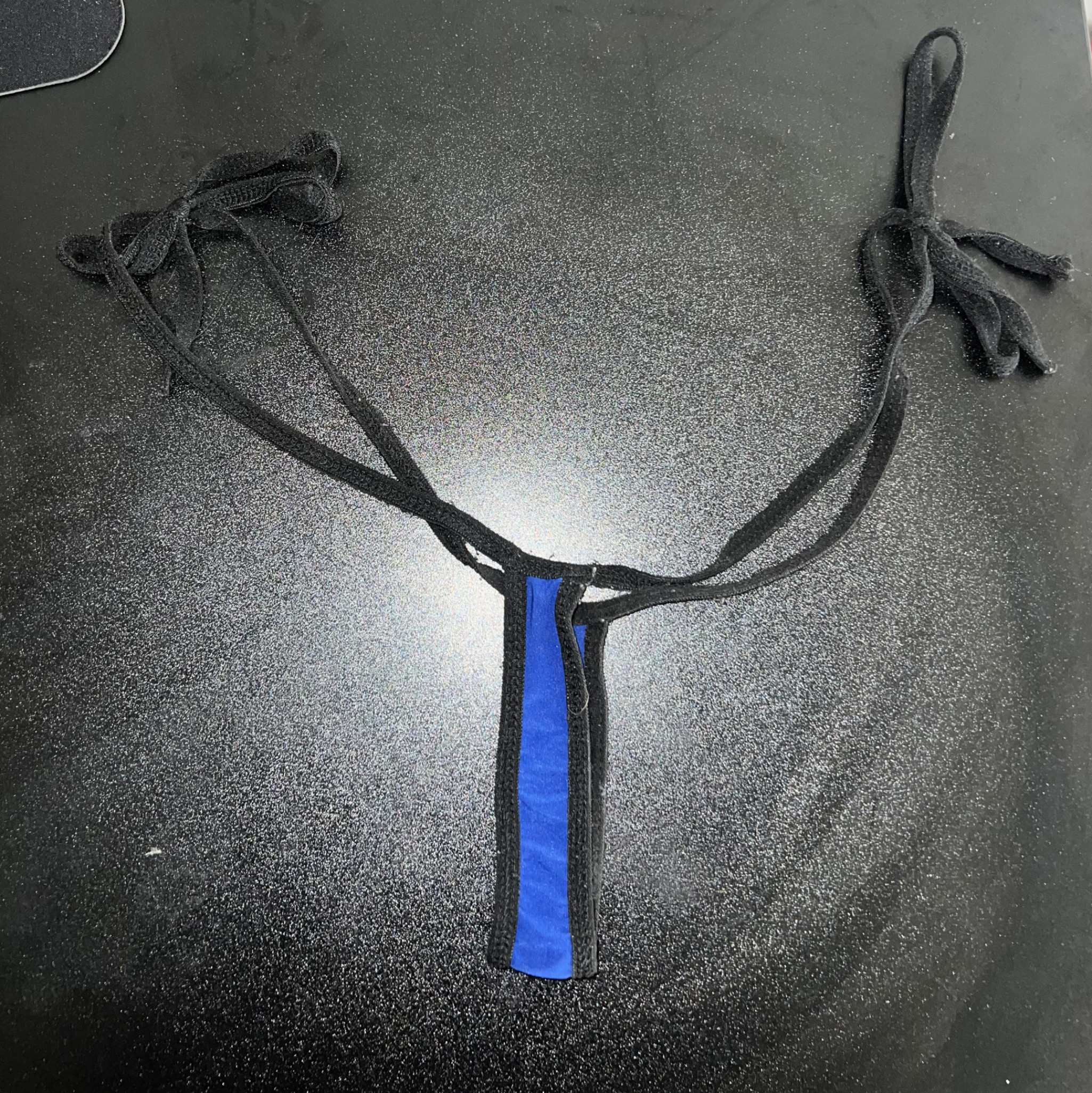 Blue and Black G String