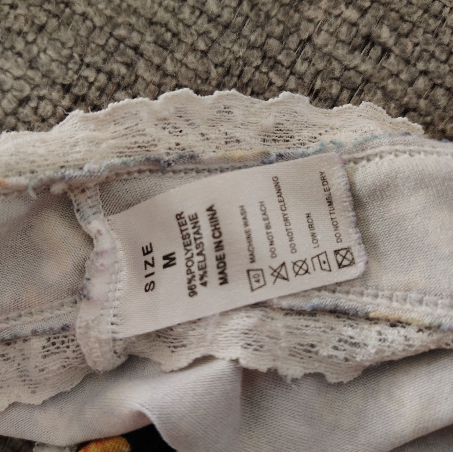 Floral Cheeky Panties with Lace Trim
