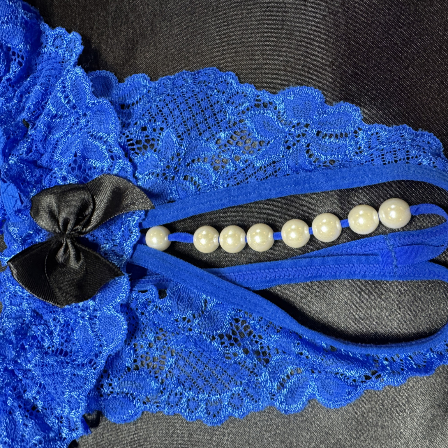 Blue Lace crotchless never washed