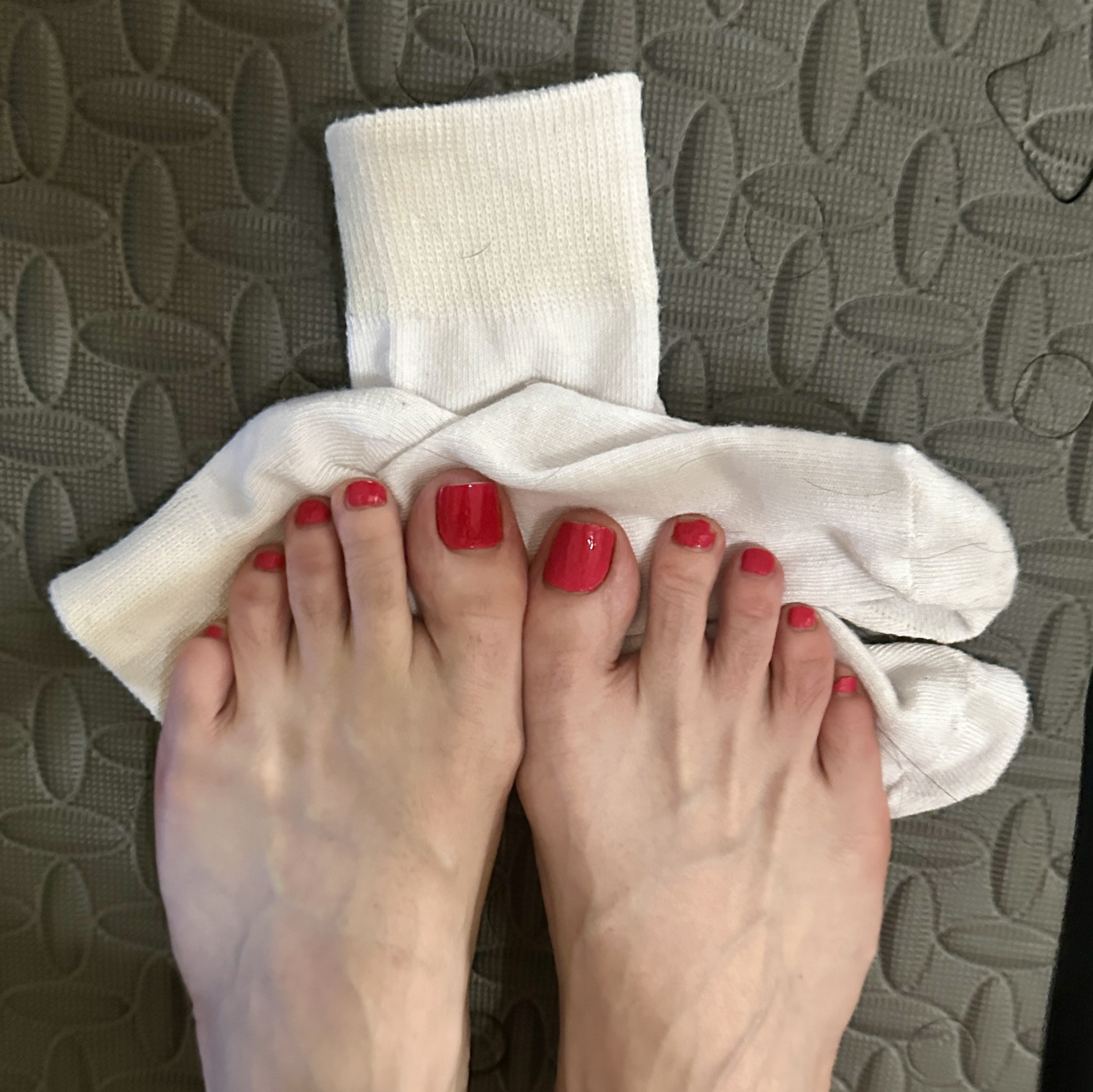White Ankle Socks Worn and Waiting to be Claimed