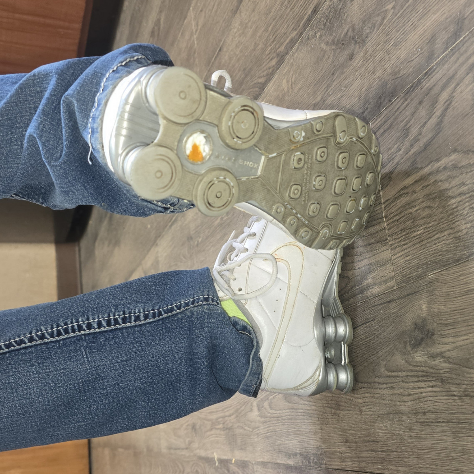 Worn out nike shox