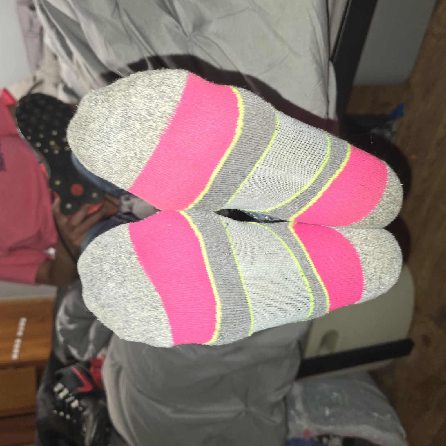 Womens grey puma socks