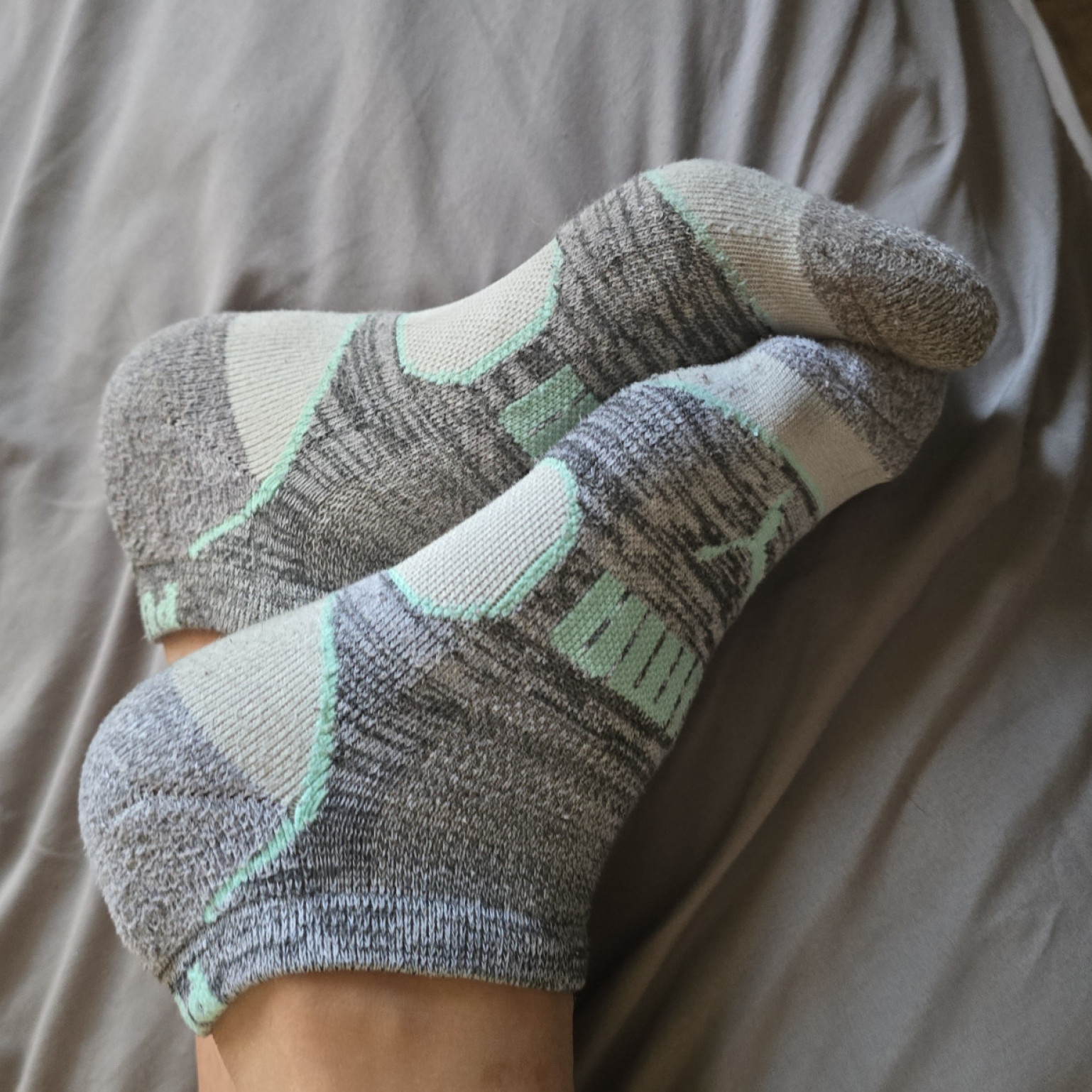 Dark grey puma socks