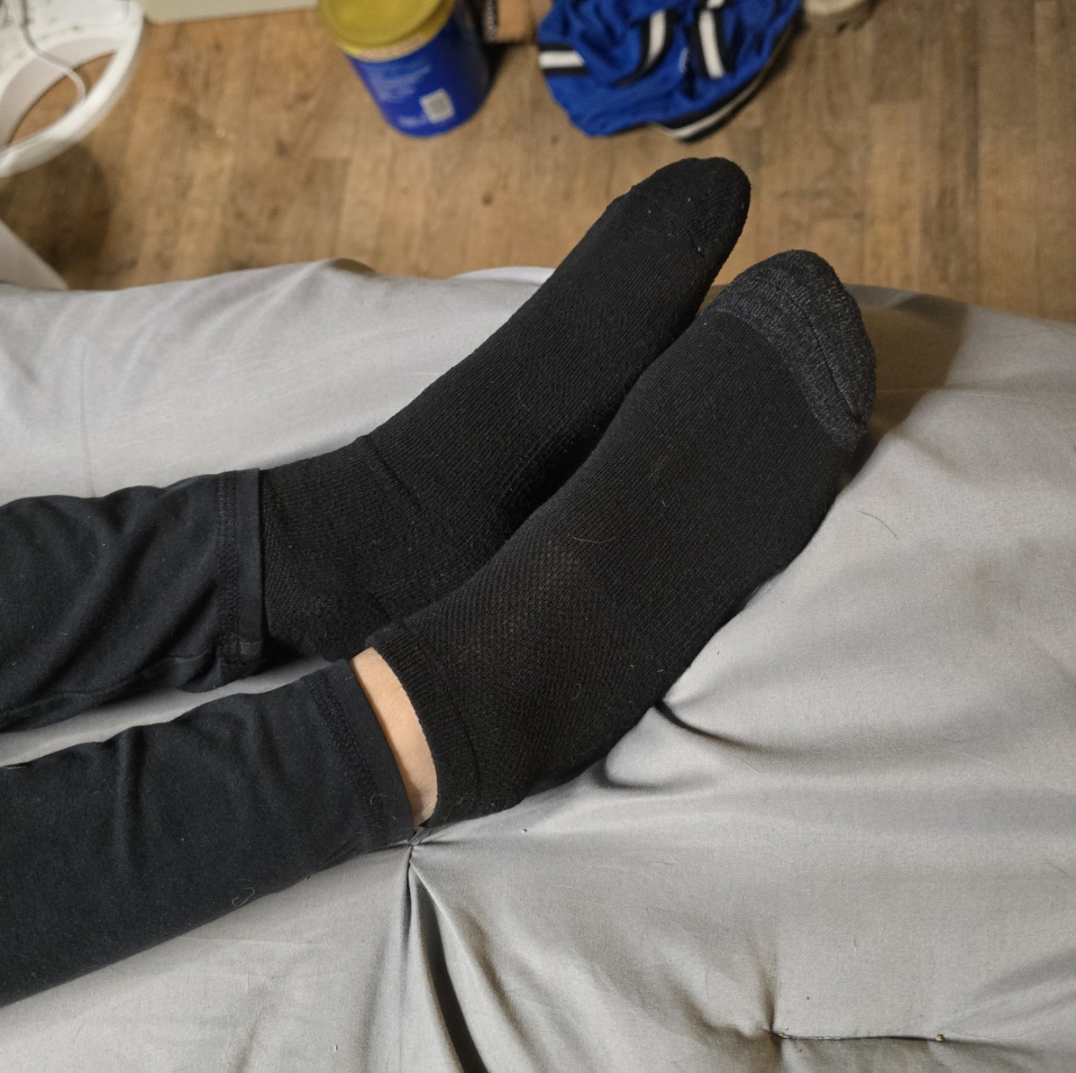 Black reebok ankle socks