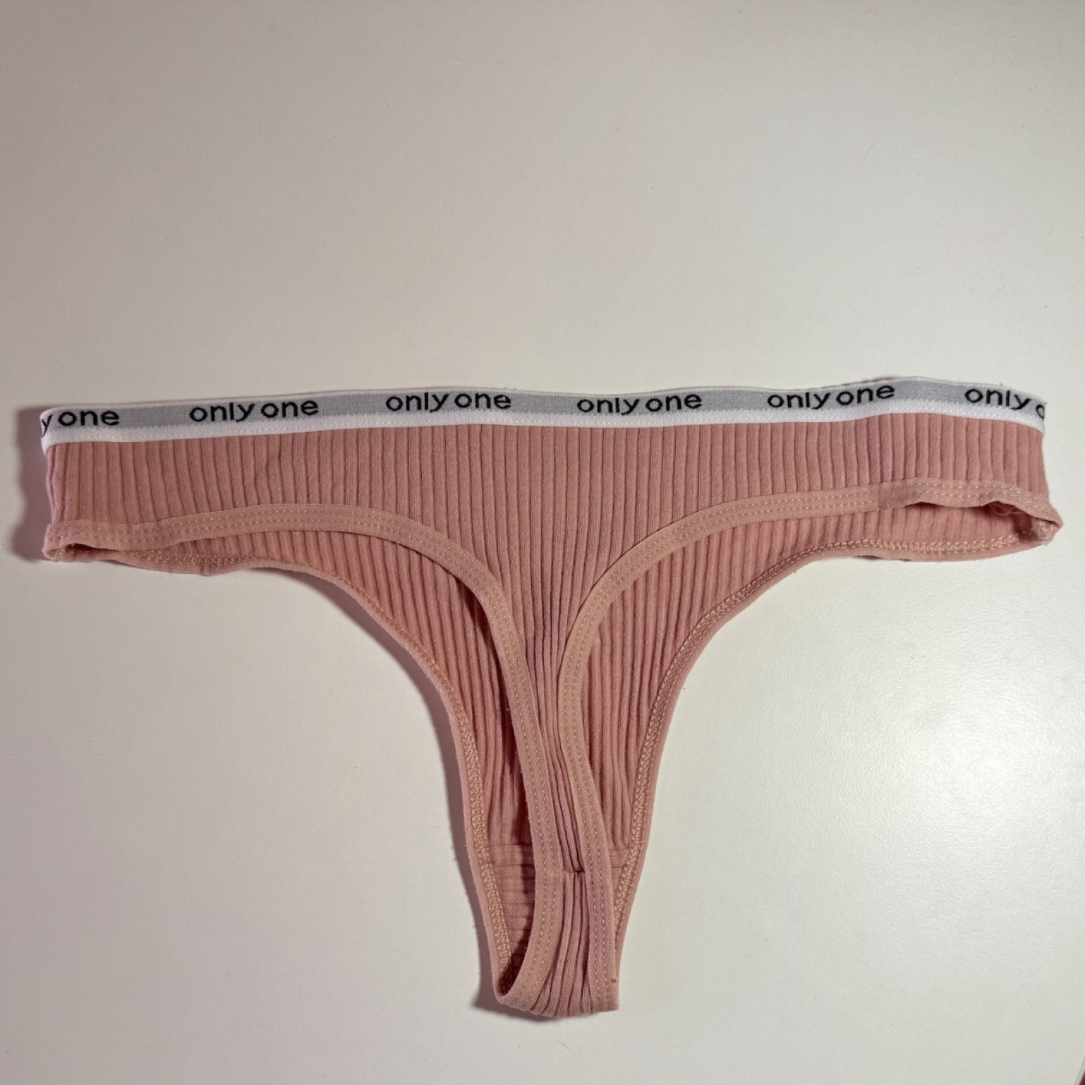 Pink Thong Worn During a Filming Session