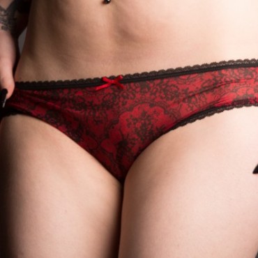 Red and Black Panties