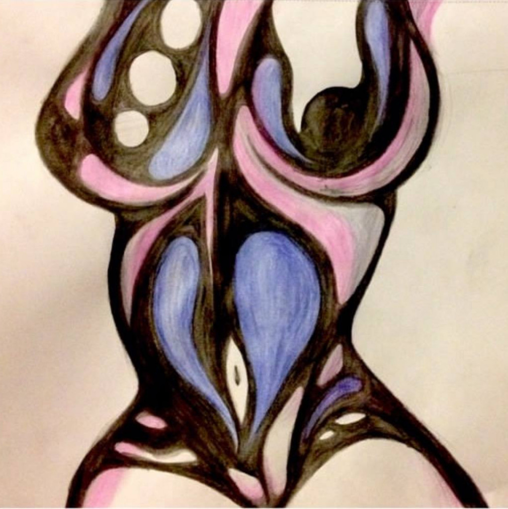 Colored pencil drawings