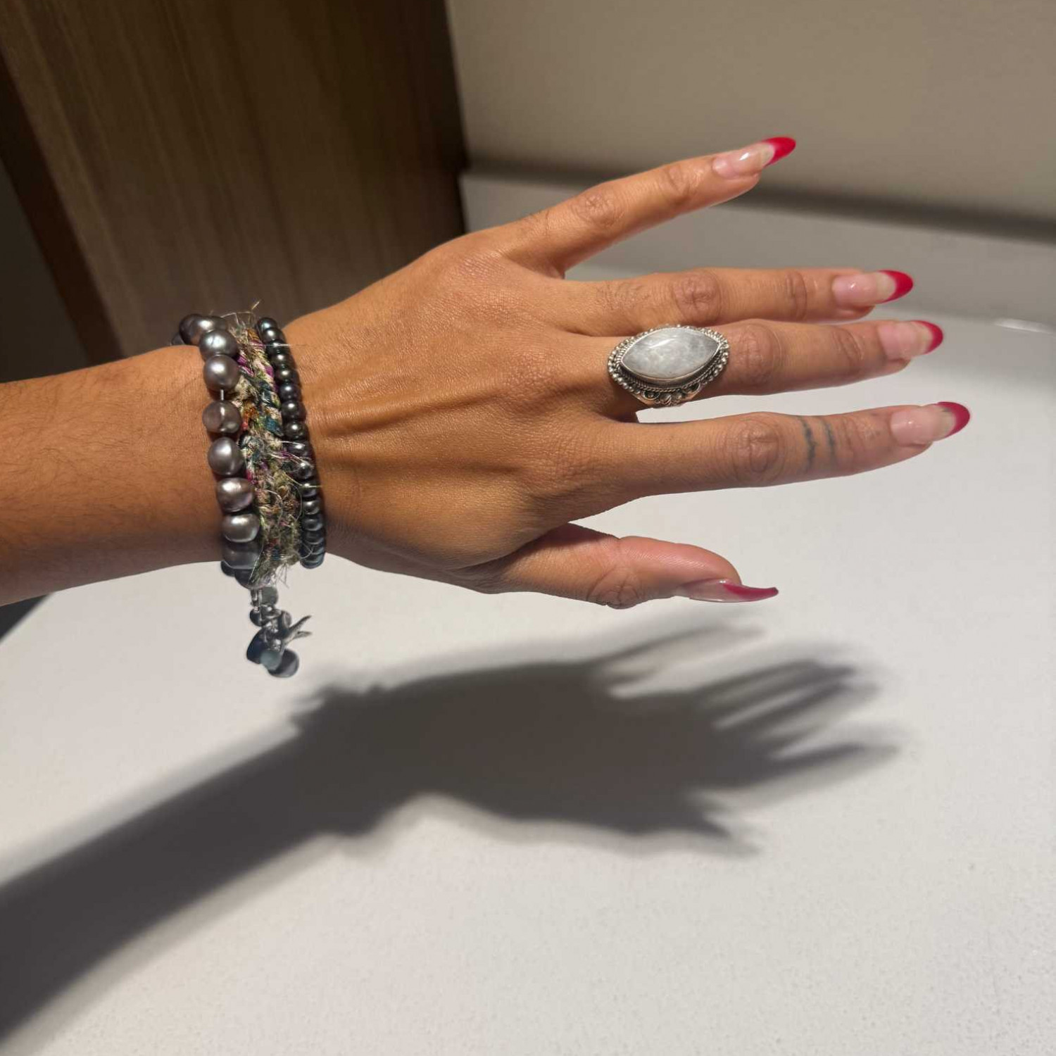 Pearl Peacock Bracelet  Worn by Me One of One