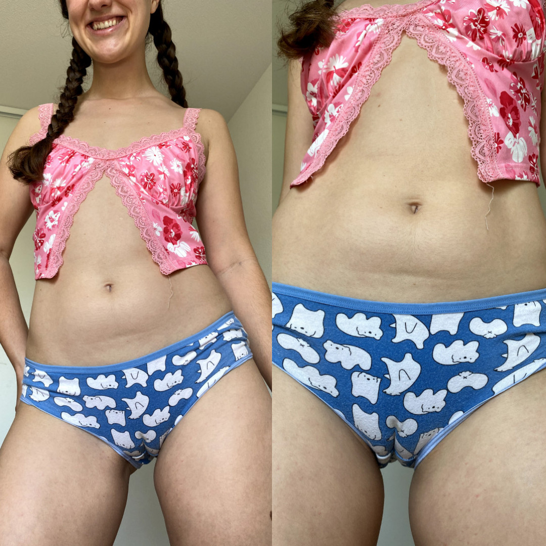 Teen used old fullbum panties