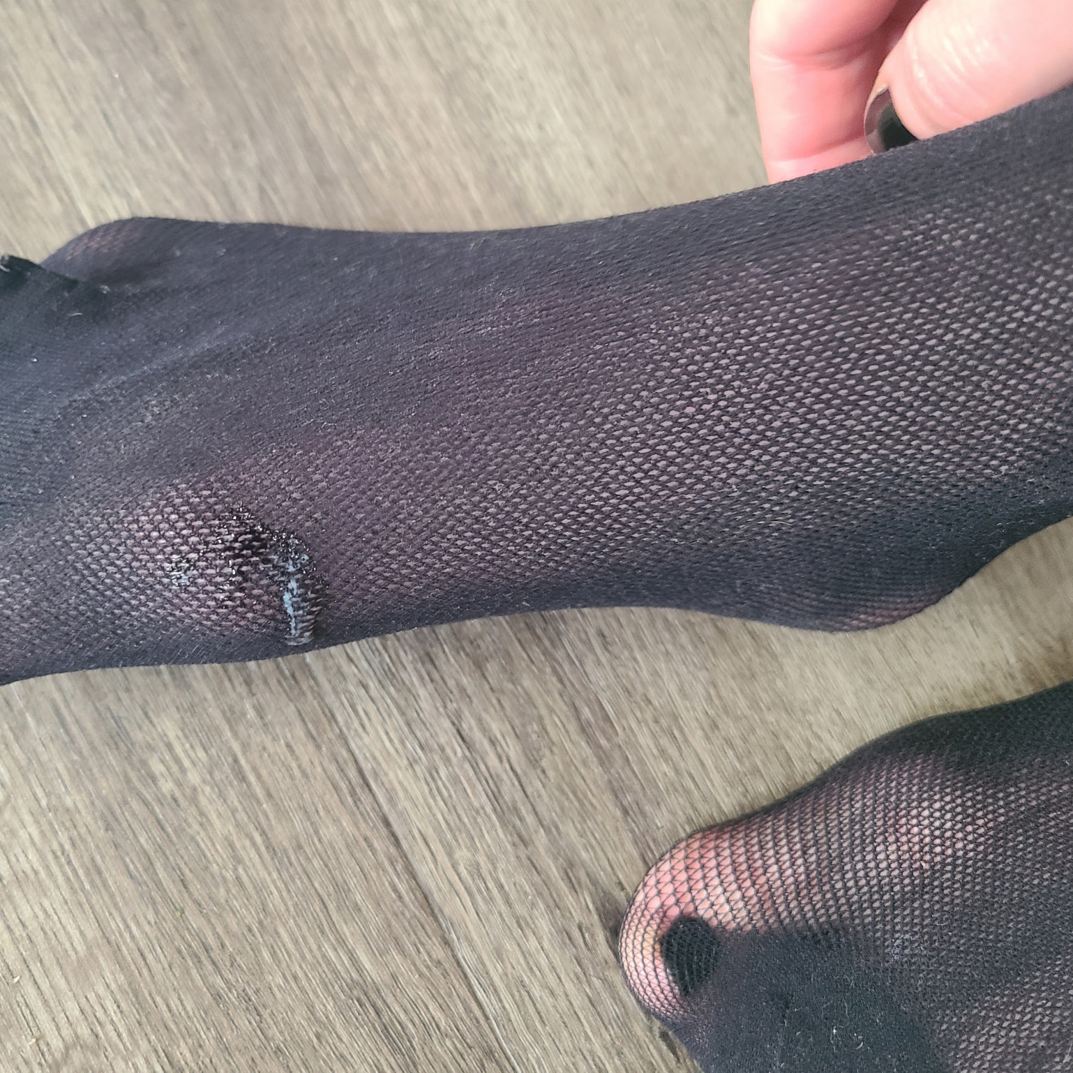 Stocking and heeled feet