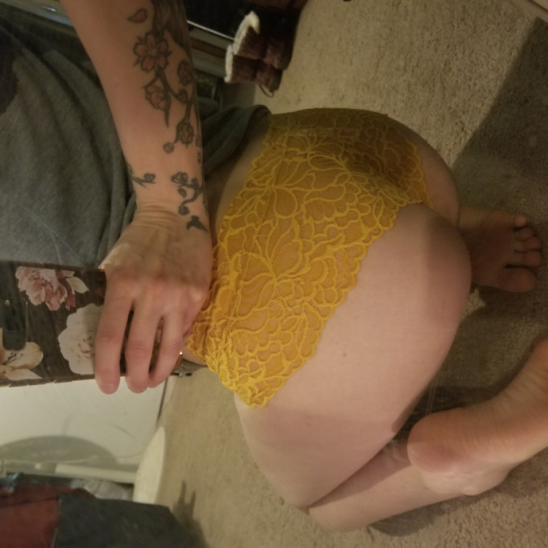 Yellow Lace Thong