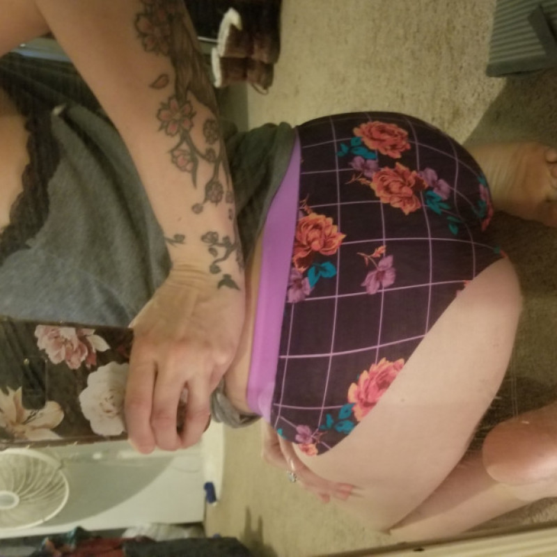 Purple Floral Panties