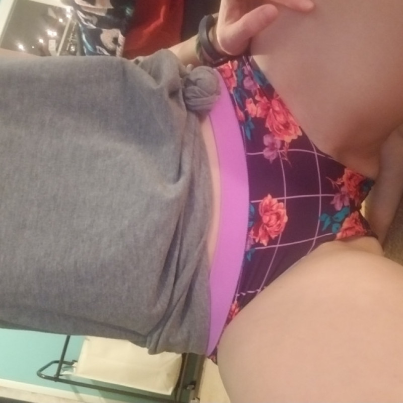 Purple Floral Panties