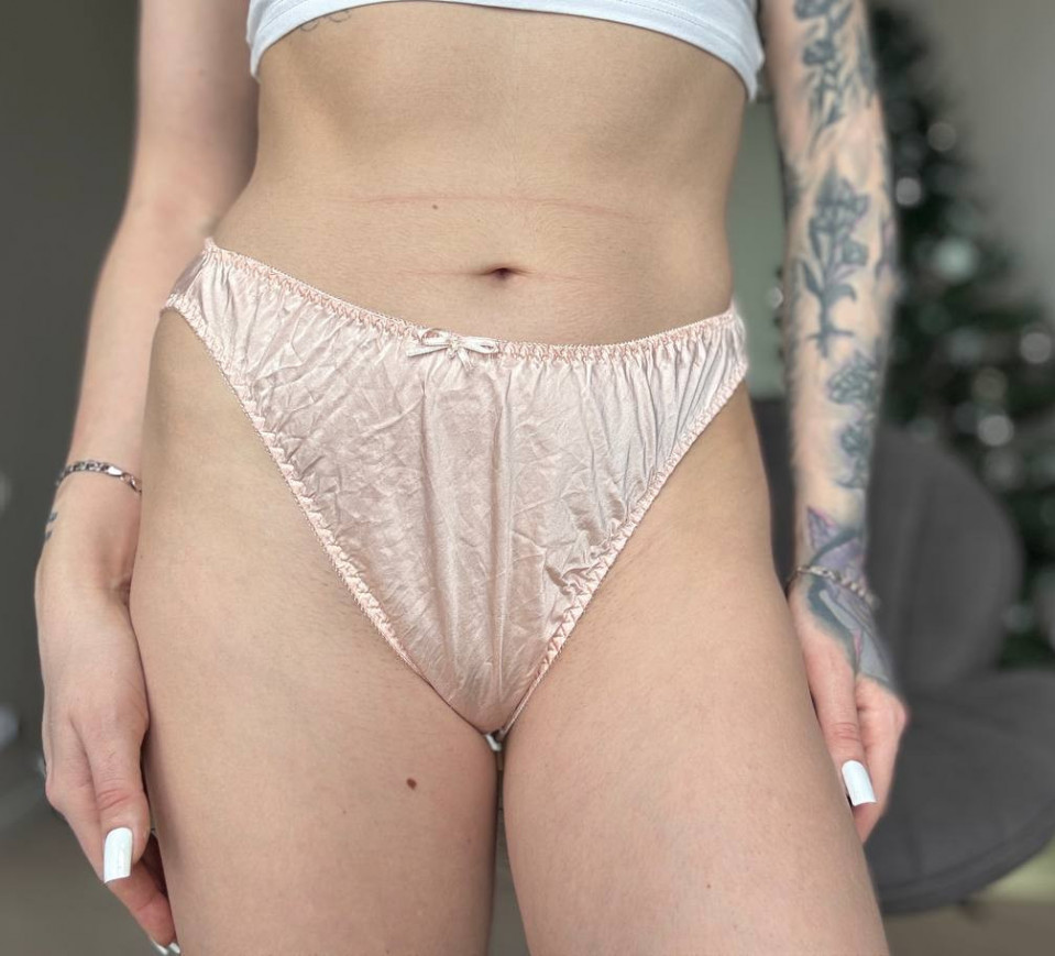silky pink panties