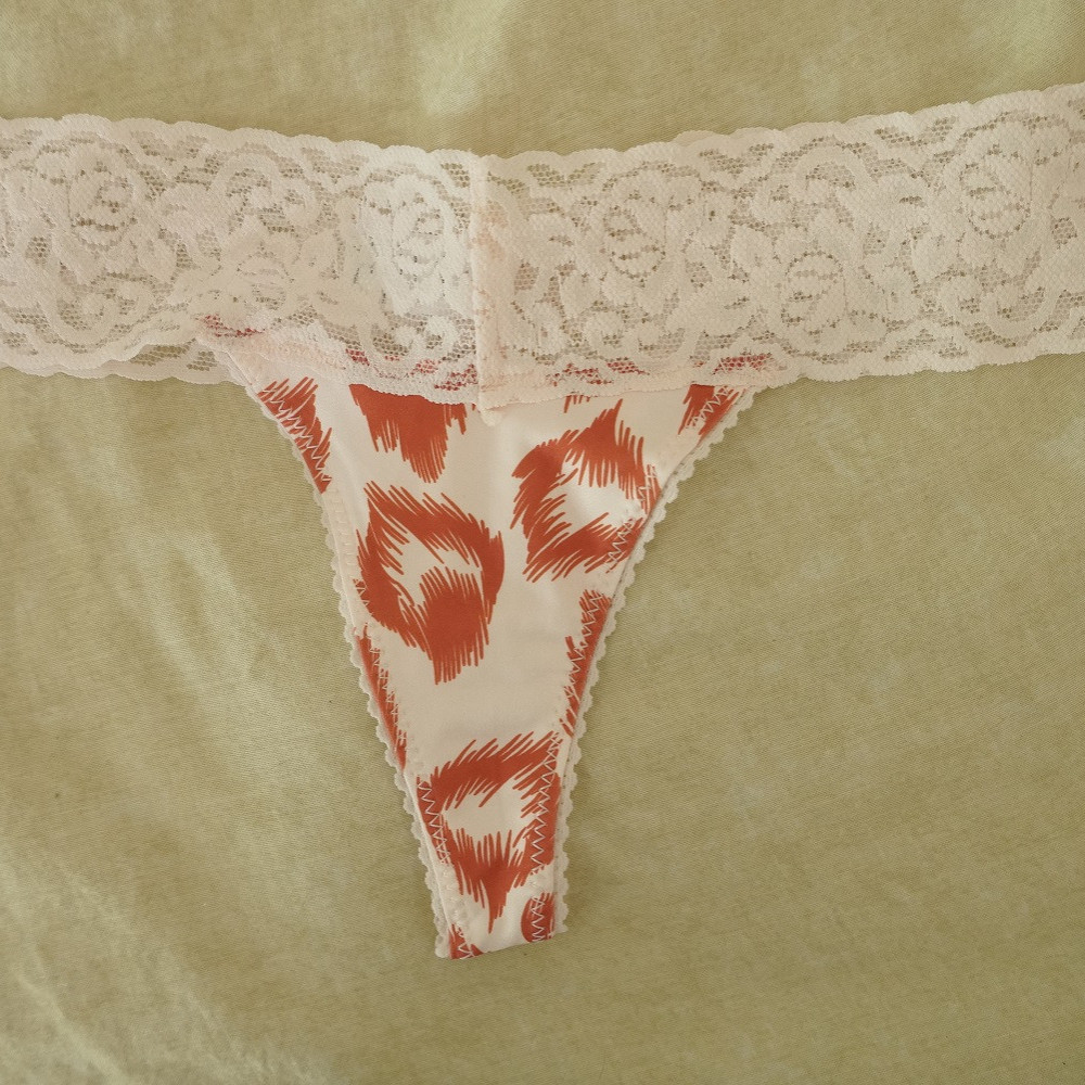 Nylon Spotted Thong
