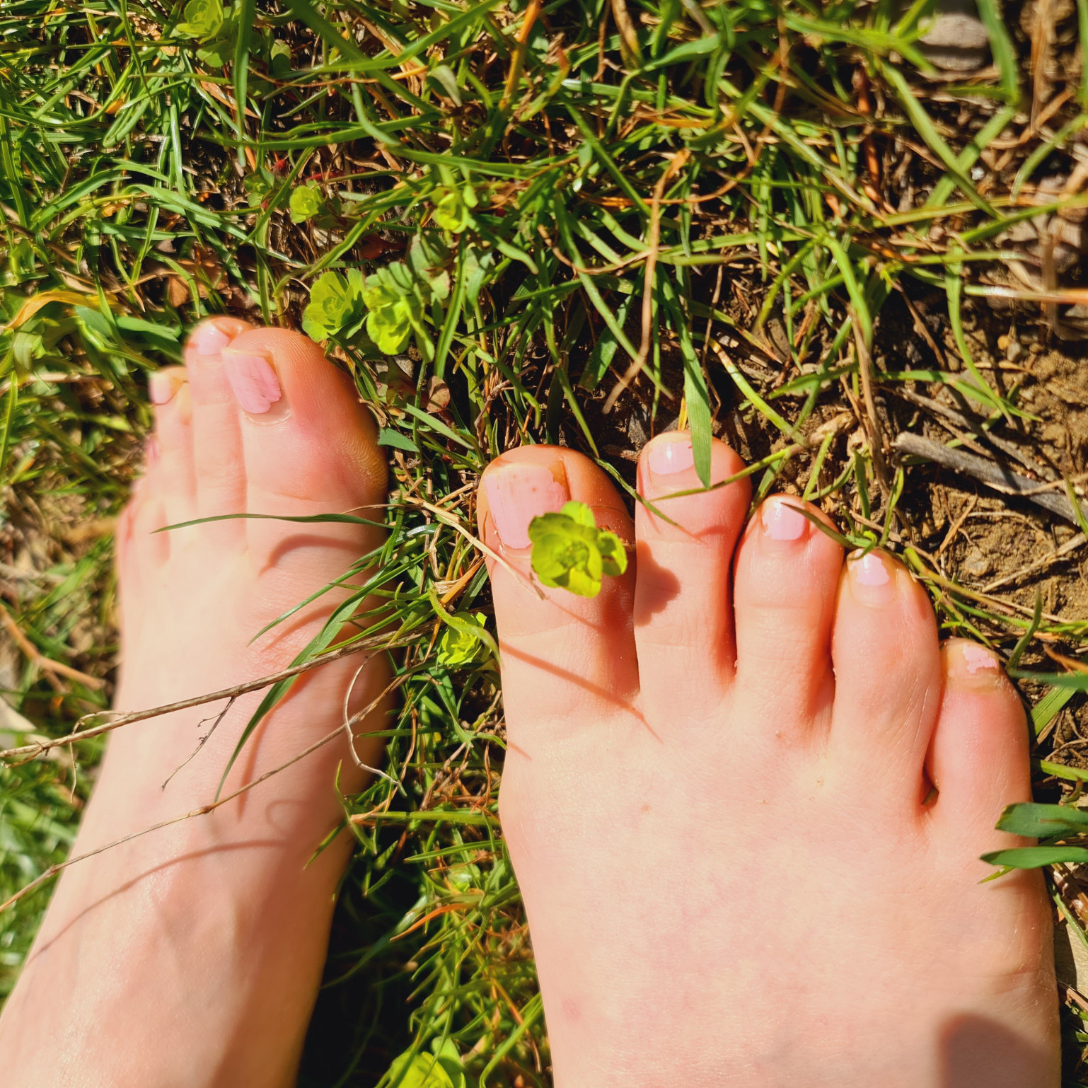 Grass and dirty Soles