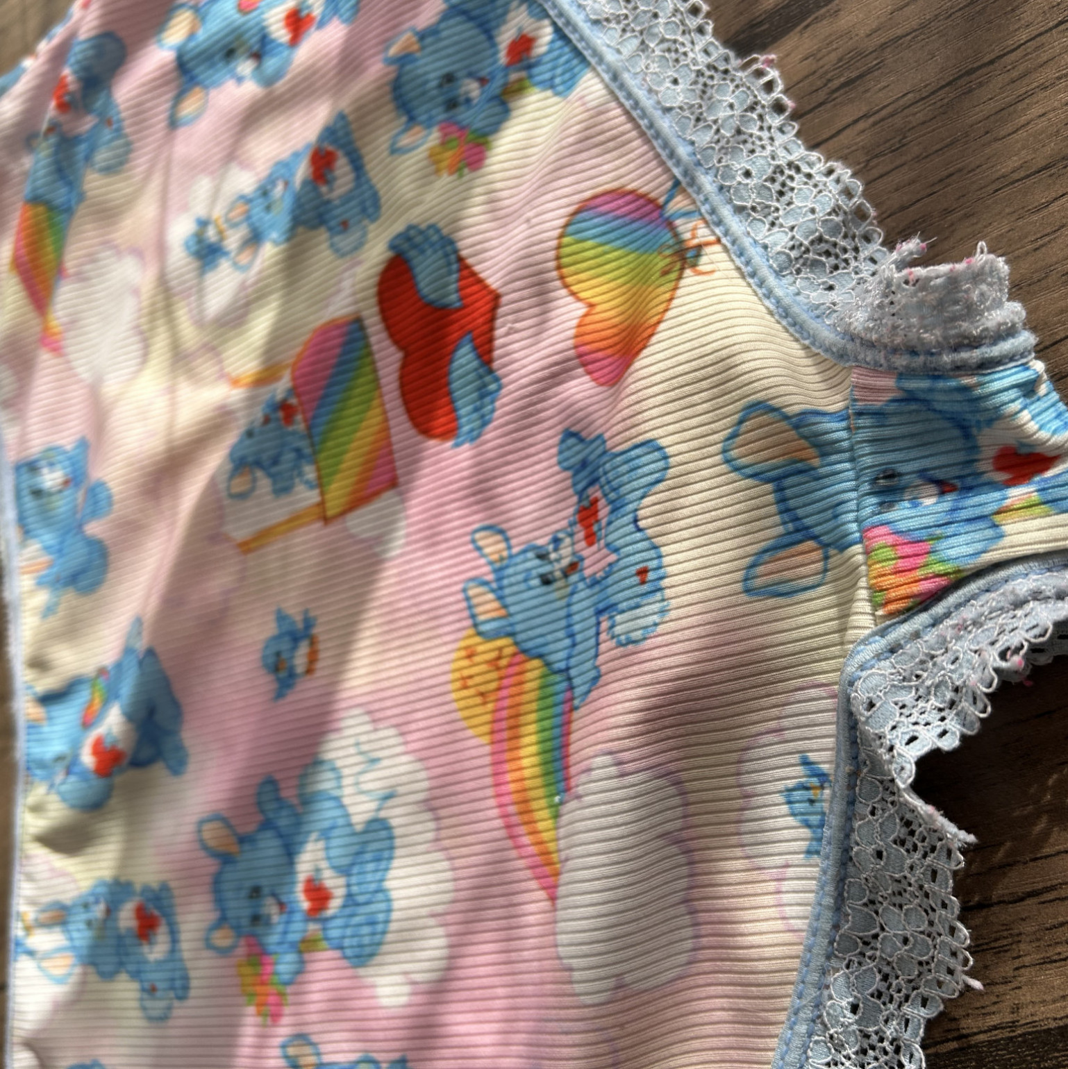USED Very Worn Carebears Cheeky Panties Boy Shorts