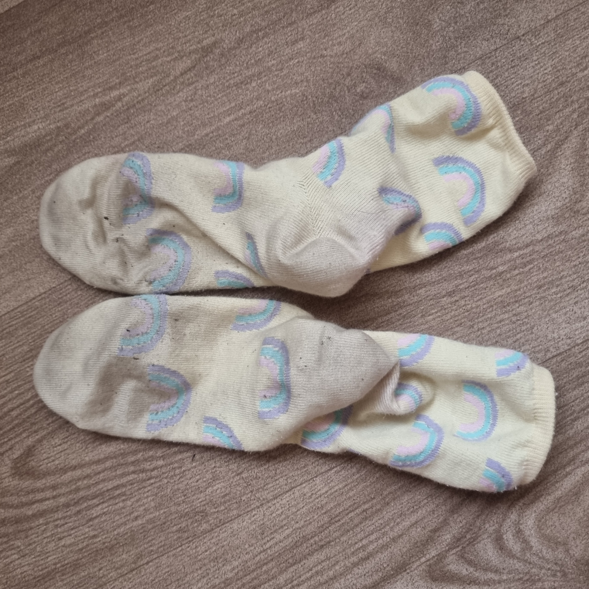Worn Yellow Socks