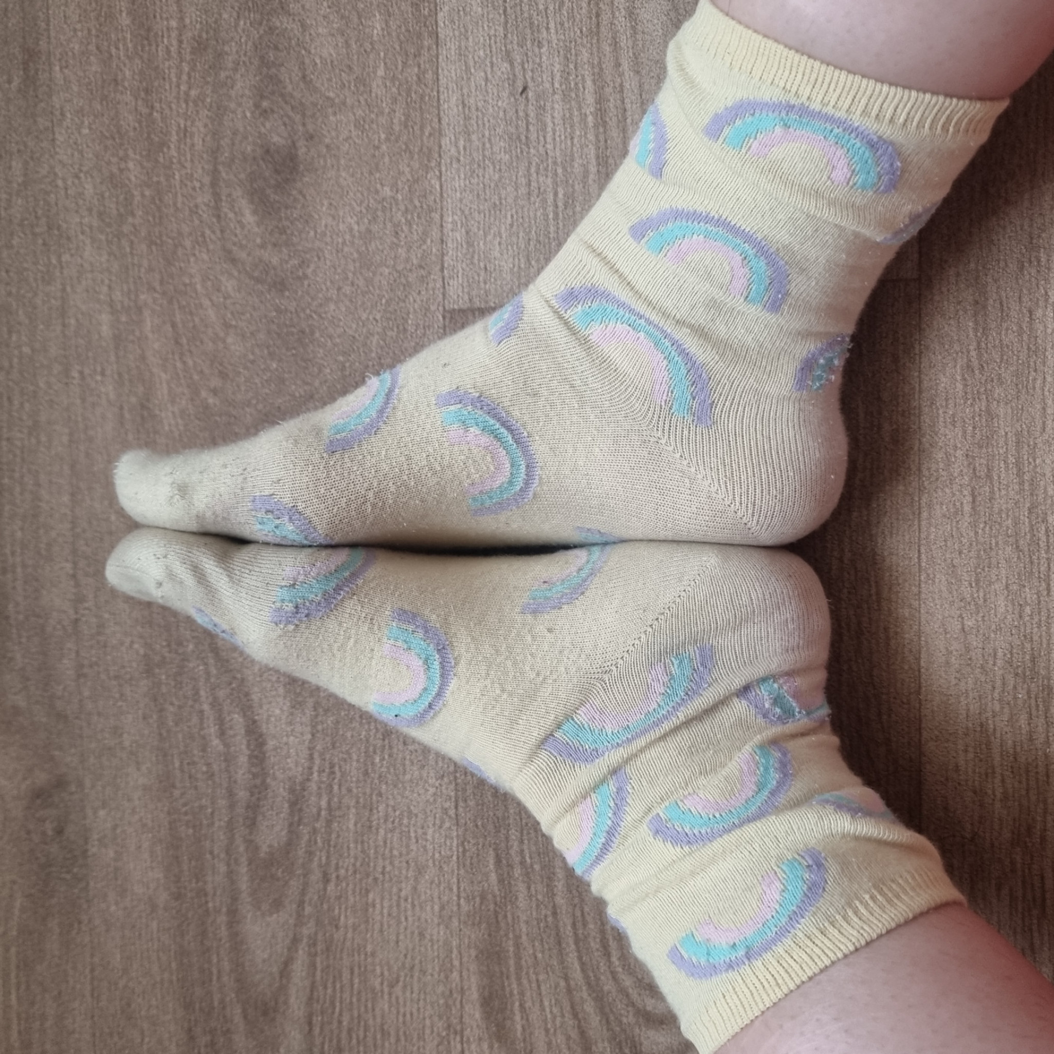 Worn Yellow Socks