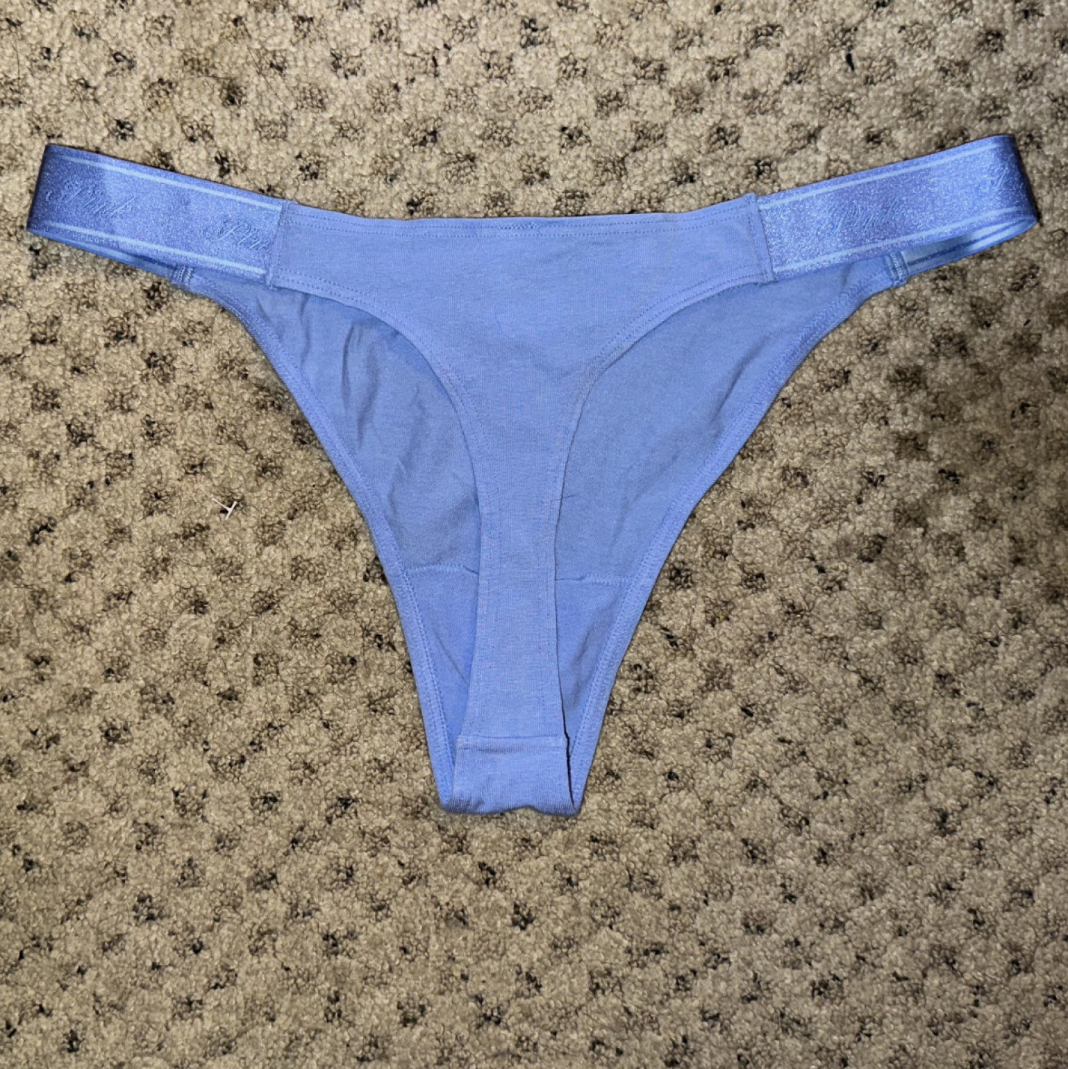 Pink Blue Stars Cotton Thong