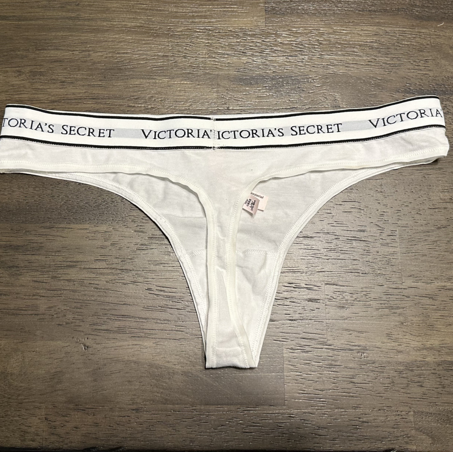 White Cotton VS Thong