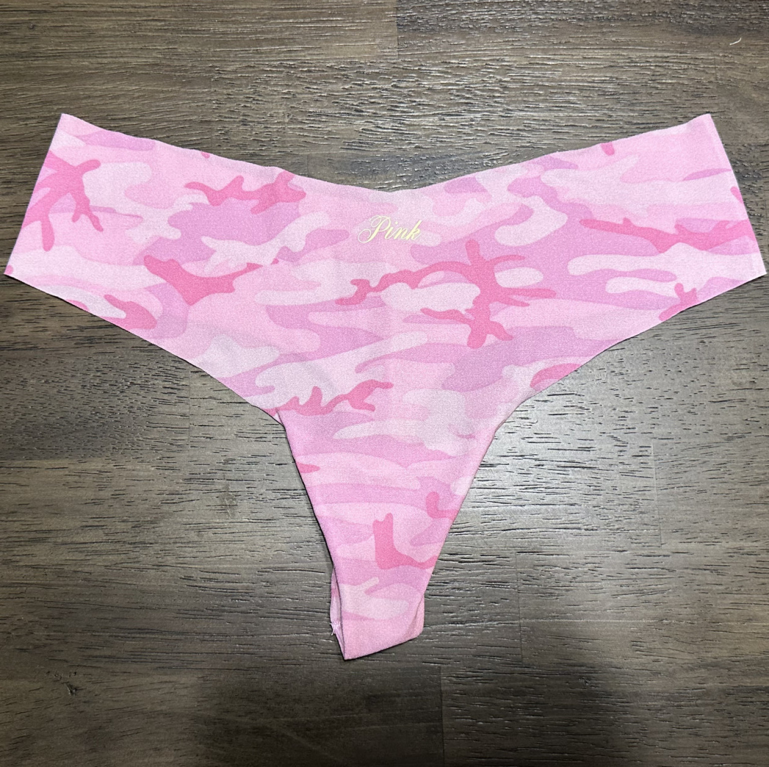 Pink Camo Spandex Thong
