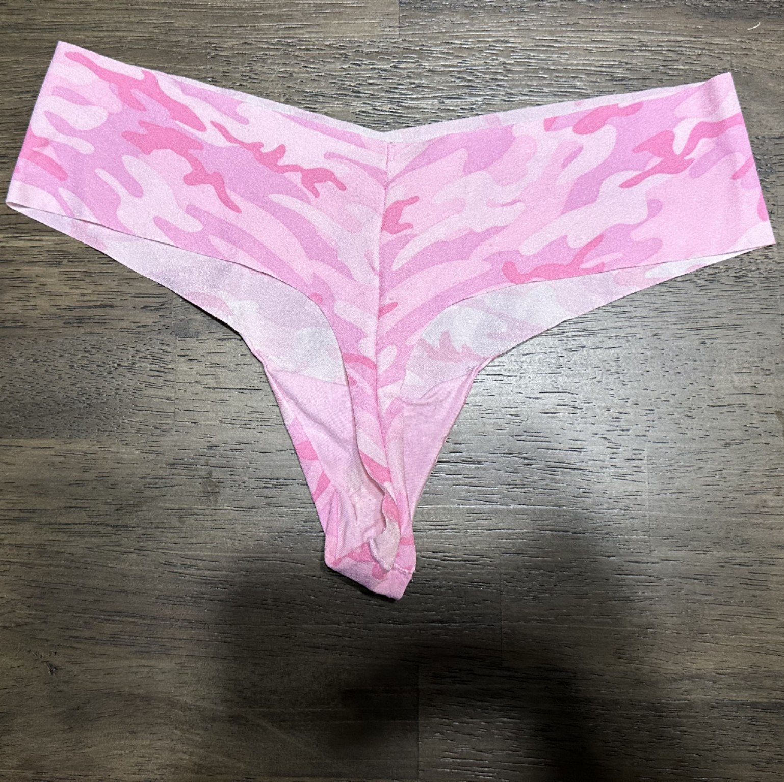 Pink Camo Spandex Thong