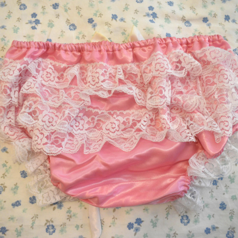 Pink Satin Sissy Panties