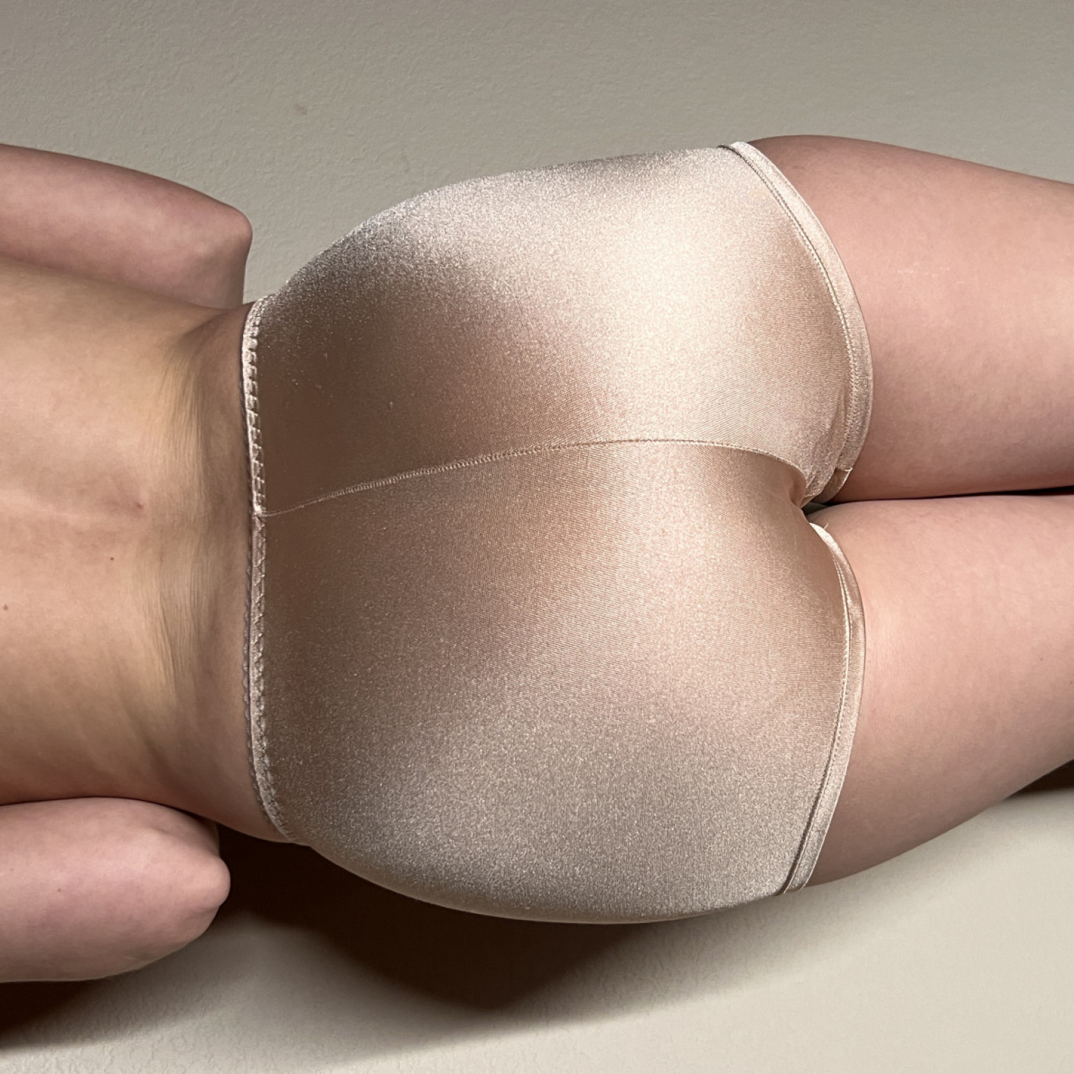 Gold Satin Boy Shorts