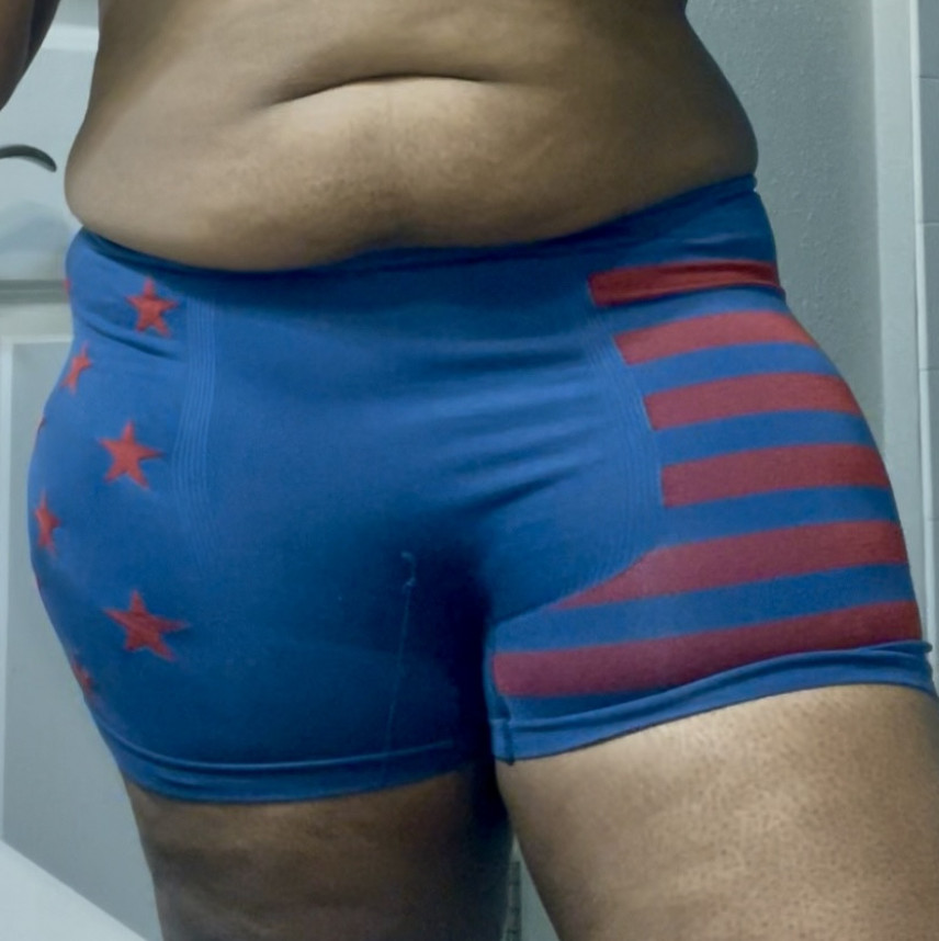 Blue and Red Knocker Striped and Stars Boxer Briefs