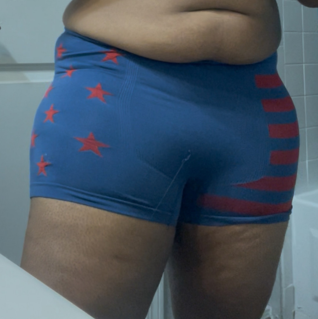 Blue and Red Knocker Striped and Stars Boxer Briefs