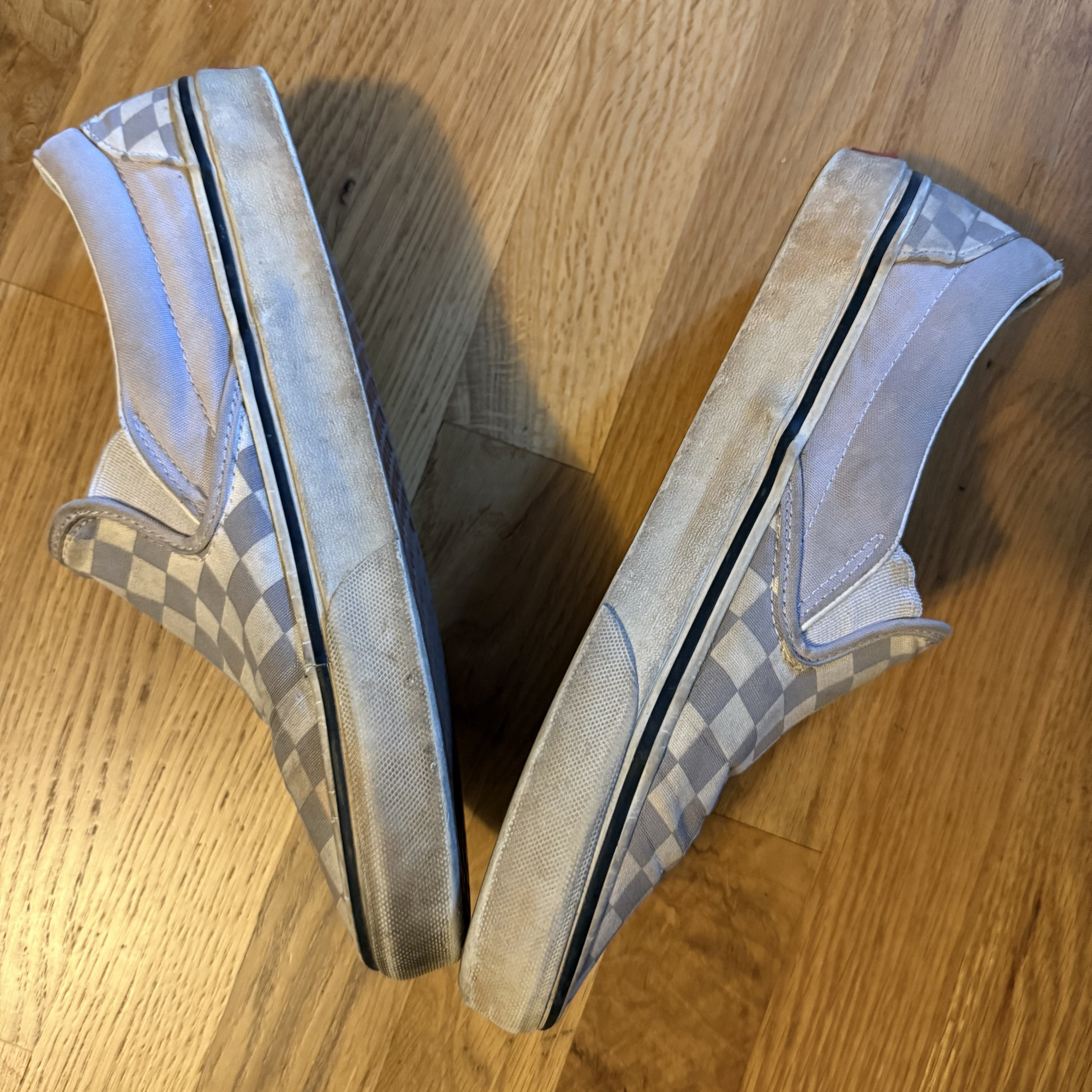 Dirty Vans Slip On Sneakers Size 10