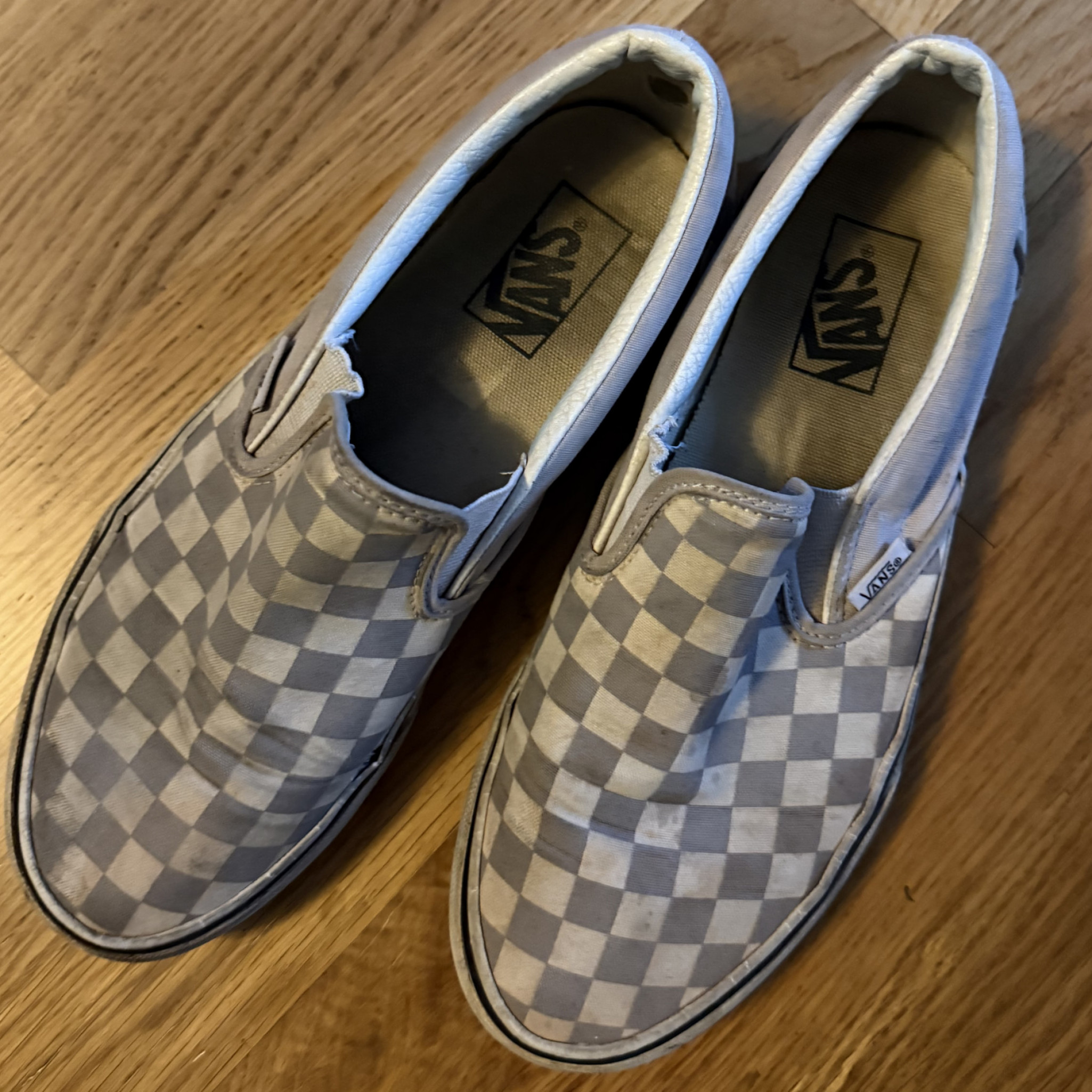 Dirty Vans Slip On Sneakers Size 10