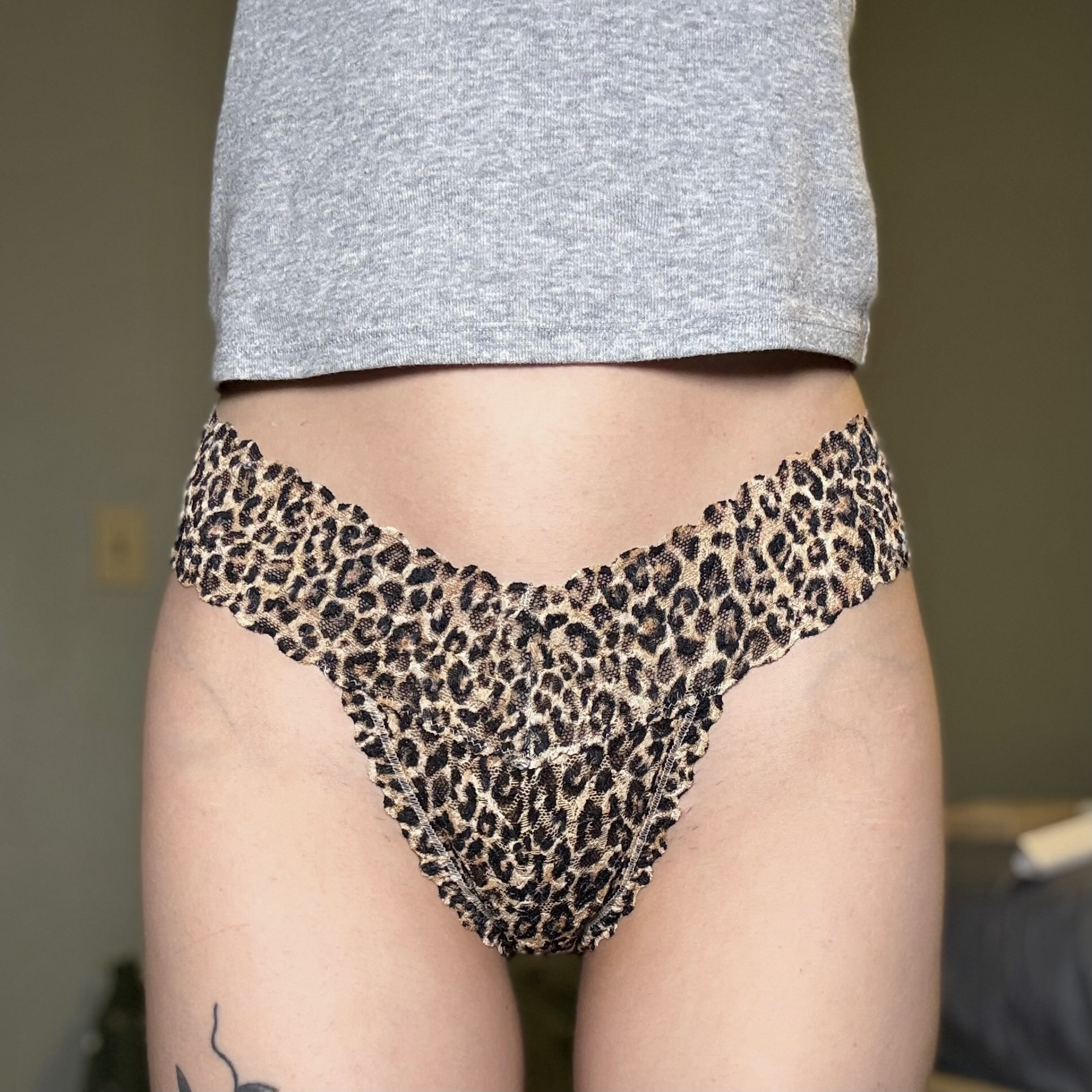 Cheetah Print Thong