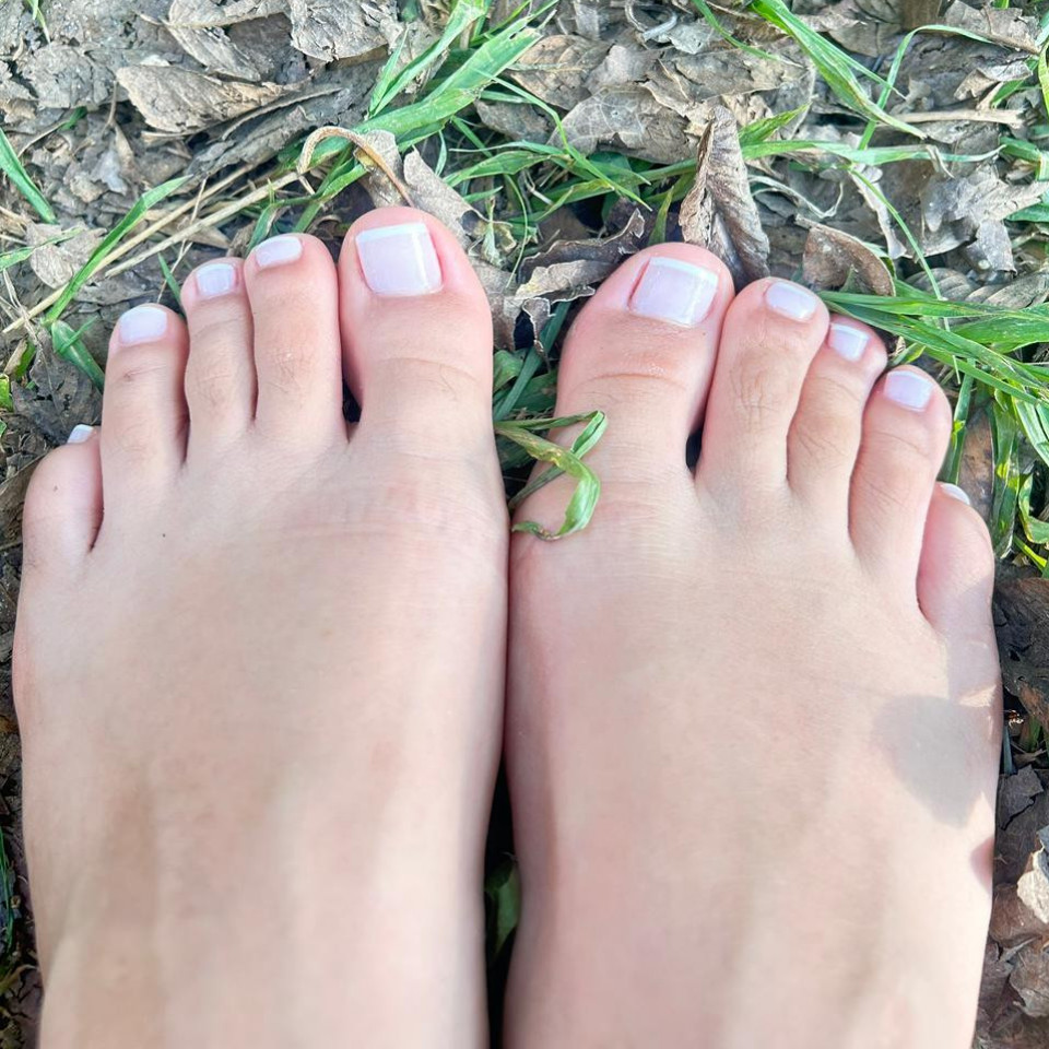 hands and feet outdoors