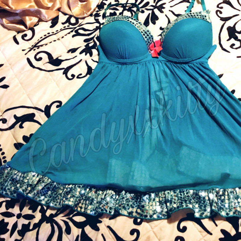 Sheer Sexy Molded Padded Cups Babydoll