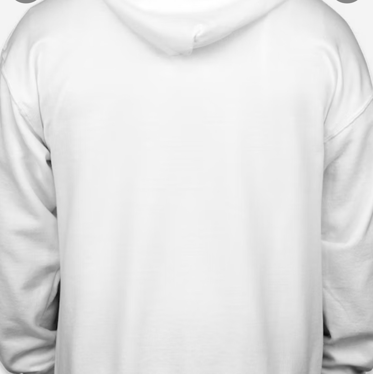 Full zip white hoodie