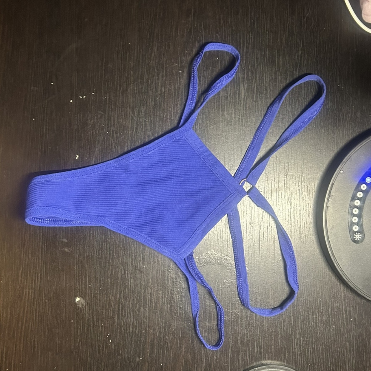 3 Days Worn Small Blue Thong