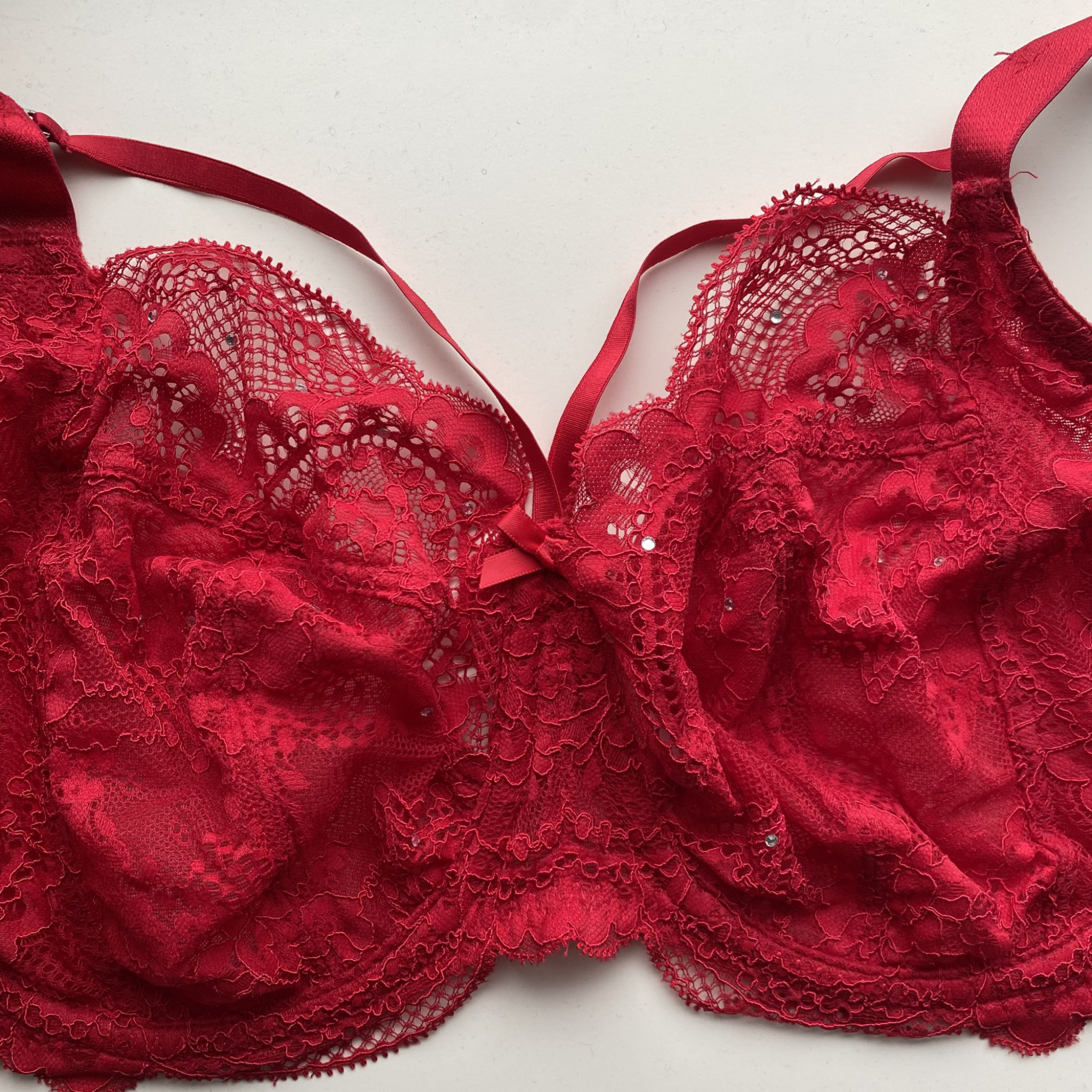 Red Lace Bra And Jarratatels
