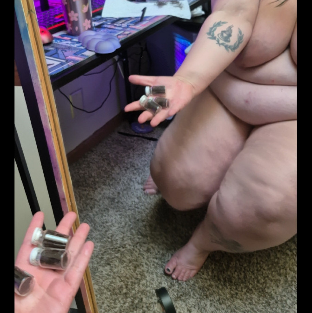 jar of BBW pussy hair