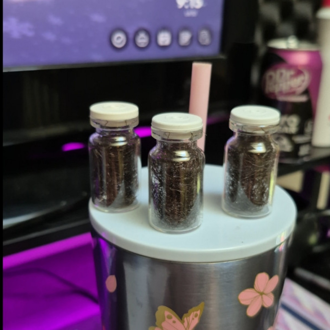 jar of BBW pussy hair