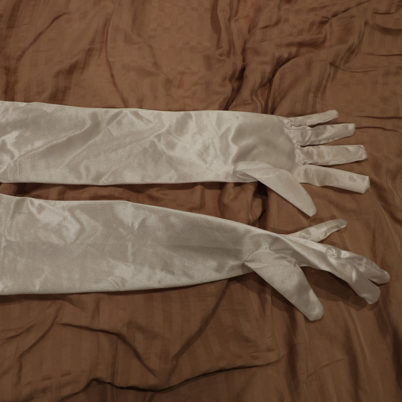 Used Satin Opera Gloves