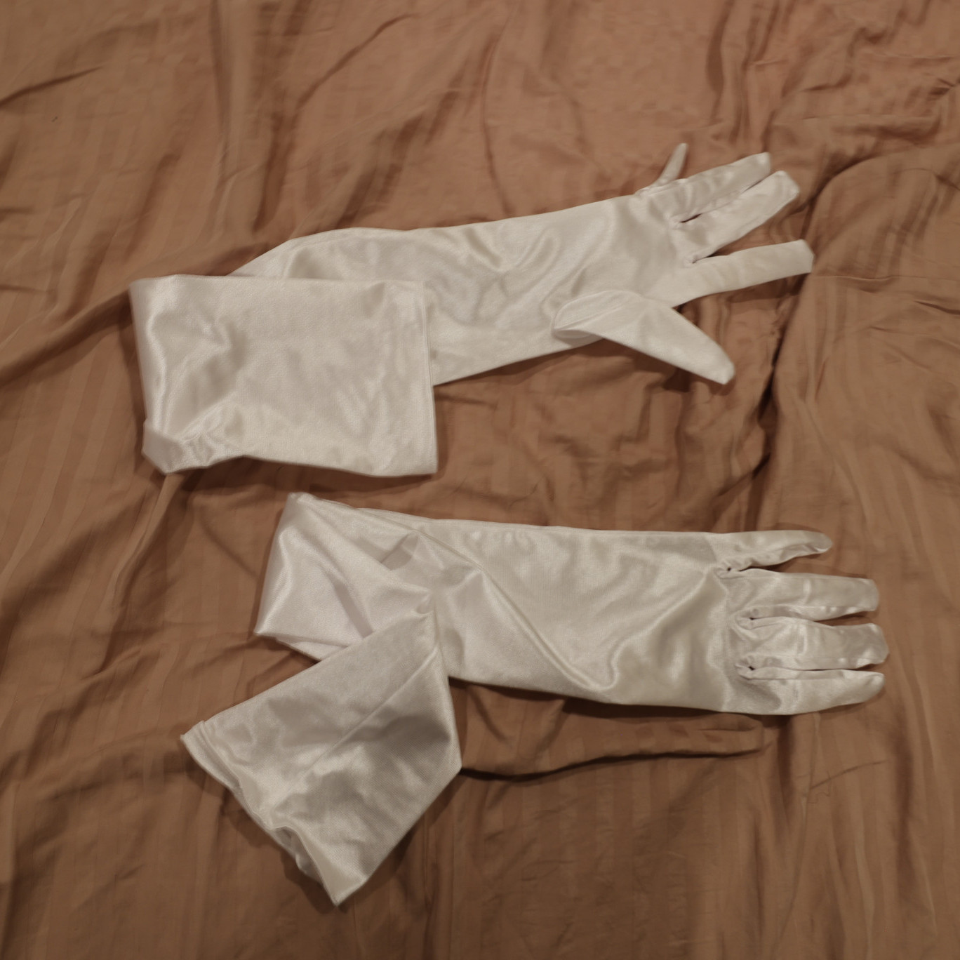 Used Satin Opera Gloves