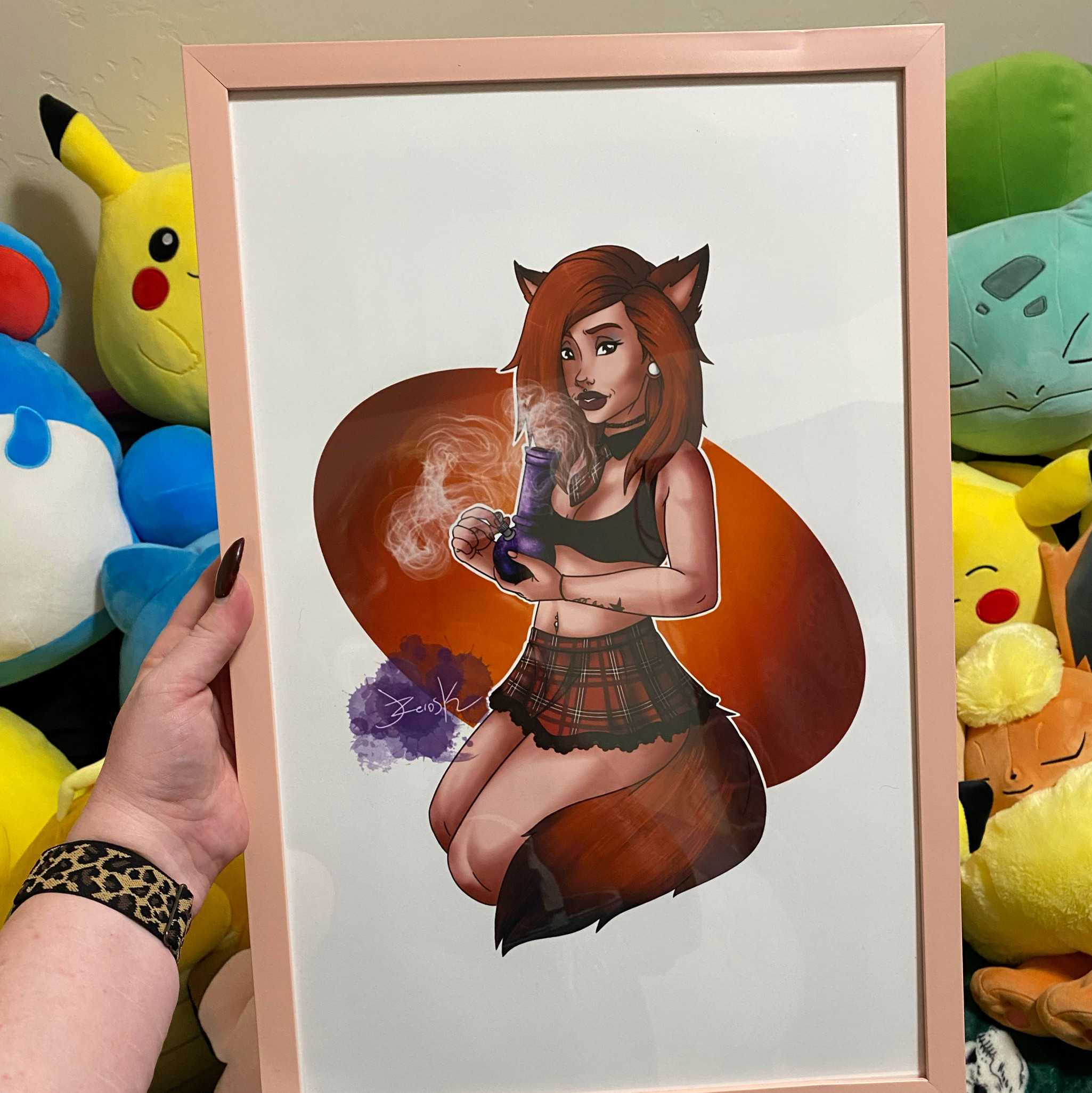 11x17 Smokin Delphoxi Schoolgal Poster