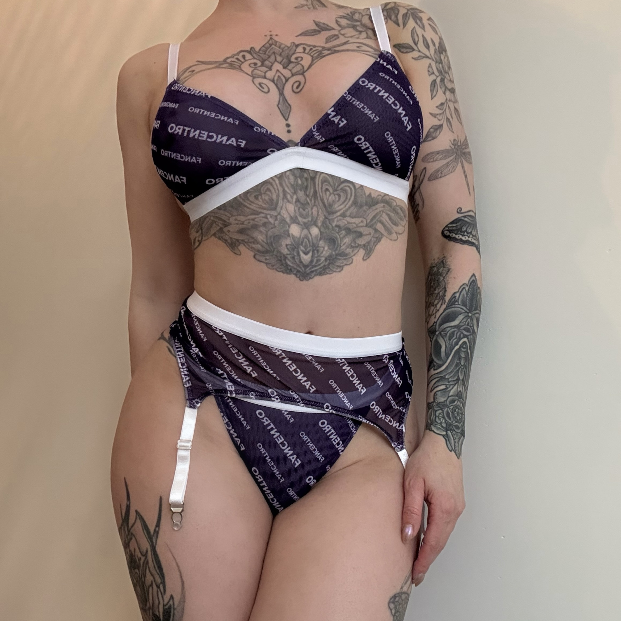 PURPLE LINGERIE SET