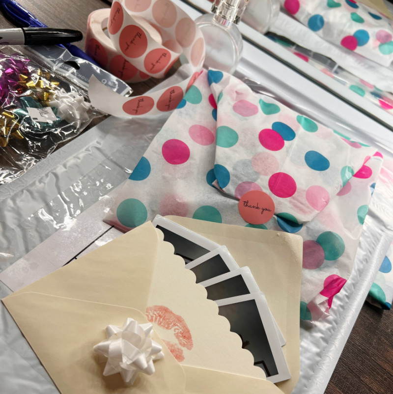 Purple cheetah print thong